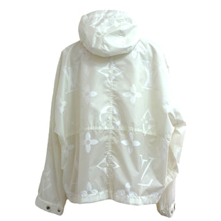 Louis Vuitton White Monogram Night Glow Windbreaker Jacket