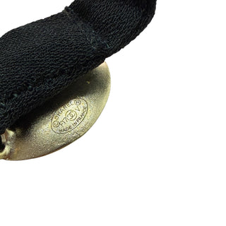 Chanel Faux Pearl Hair Tie With Black Elastic And CC Logo