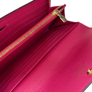 Louis Vuitton Brown Monogram Love Lock Sarah Long Wallet