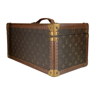 Louis Vuitton Vintage Monogram Trunk With Brass Hardware