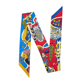 Hermès Exposition Universelle Silk Twilly Scarf
