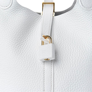 Hermes Picotin 18 New White In Clemence Leather With Gold Hardware