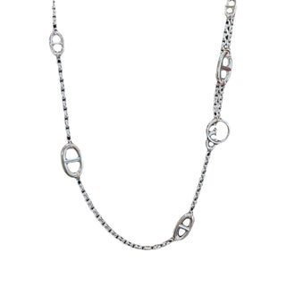 Hermès Silver Farandole 120cm Necklace