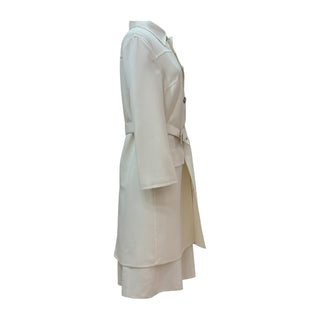 Valentino Cream Tailored Belted Suit Set