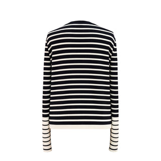 Christian Dior Black Striped Knit Jumper