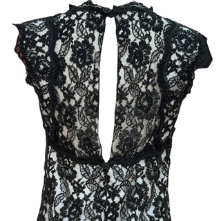 Chanel Resort 2014 Black Floral Lace Top & Shorts Set