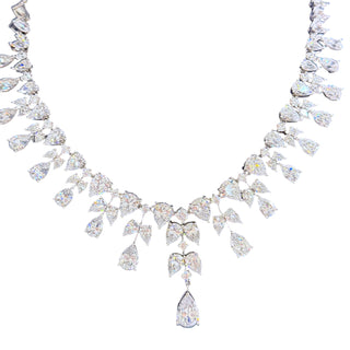 Lab-Grown Diamond Fringe Statement Necklace