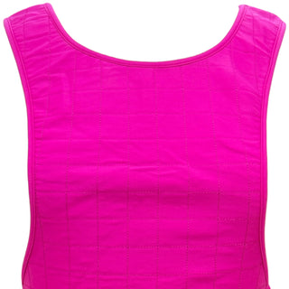 Chanel Fuchsia Pink Quilted Sleeveless Vest Top