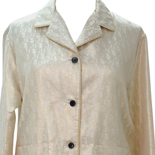 Dior Ivory Oblique Jacquard Silk Blend Jacket