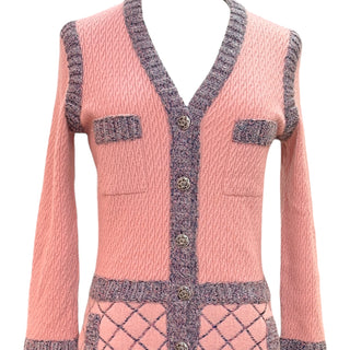 chanel pink cardigan dress holajoannekennedy on LTK