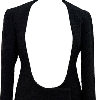 Christian Dior Open-Front Wool Knit Cardigan