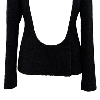 Christian Dior Open-Front Wool Knit Cardigan