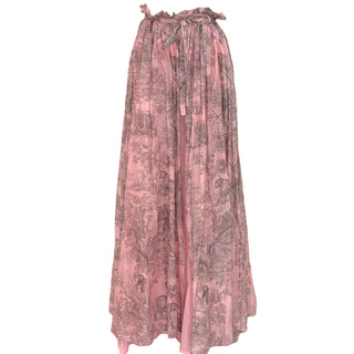 Christian Dior Blush Pink Toile de Jouy Print Bandeau Top & Maxi Skirt Co-Ord Set