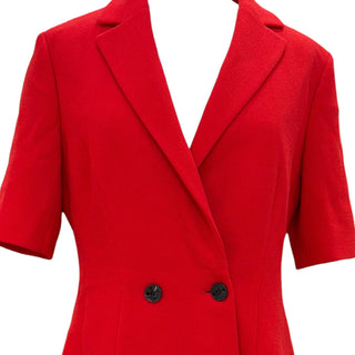 Christian Dior Red Wool Blazer Dress