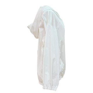 Hermès White Hooded Lightweight Jacket