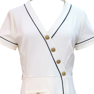Gucci White Wrap Mini Dress