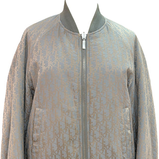 Christian Dior Oblique Silk Blend Bomber Jacket Size 48