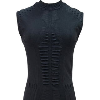 Louis Vuitton Black Technical Knit Bodycon Dress