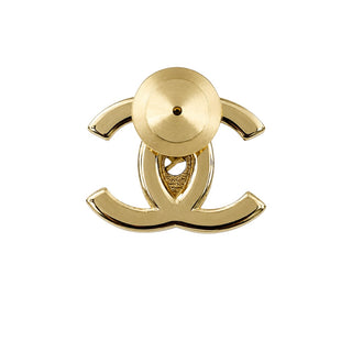 Chanel Paris CC Gold-Tone Brooch