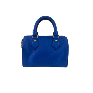 Louis Vuitton Blue Ostrich Leather Speedy Bandoulière Bag