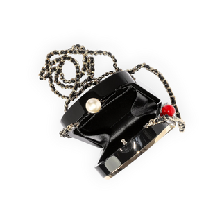 Chanel Black Multicolour Casino Monaco Slot Machine Minaudière Clutch Pale Gold Hardware
