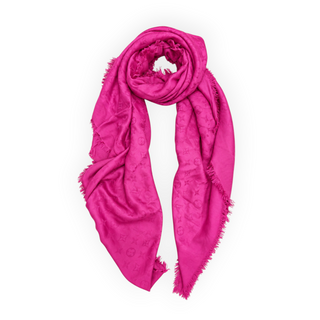 Louis Vuitton Fuchsia Pink Monogram Shawl/Scarf