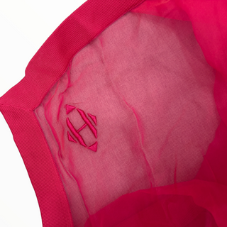 Hermès Fuchsia Pink Silk Chiffon Oversized Scarf
