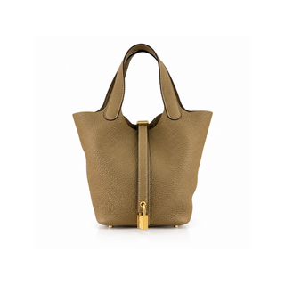 Hermès Dune Picotin Lock 18 Taurillon Clemence Leather Permabrass Hardware