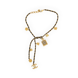 Chanel Black & Gold A20A Lucky Charms Necklace