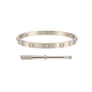 Cartier White Gold LOVE Bracelet with Diamonds