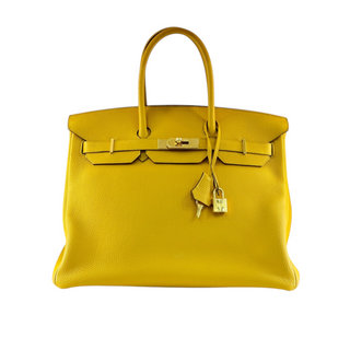 Hermès Birkin 35 Jaune Togo Leather Gold Hardware