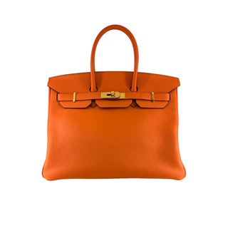 Hermès Feu Birkin 35 Togo Leather Gold Hardware