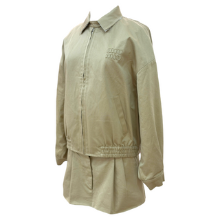 Miu Miu Beige Cropped Jacket & Skirt Co-Ord Set