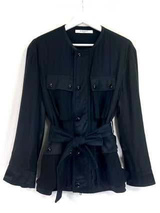 Givenchy Black Panelled Jacket and Trouser Set