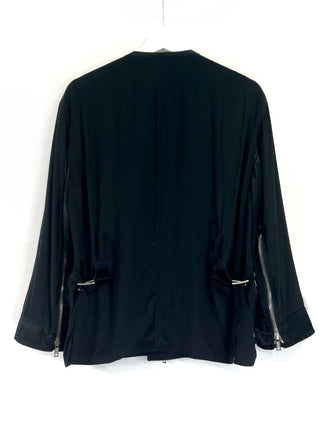 Givenchy Black Panelled Jacket and Trouser Set