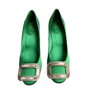 Roger Vivier Green Pumps