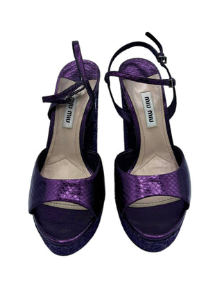 Miu Miu Purple Platform Pump