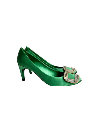 Roger Vivier Green Pumps