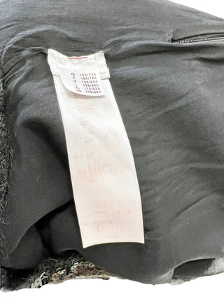 Louis Vuitton Dark Grey Wool Top With Sequin Detailed