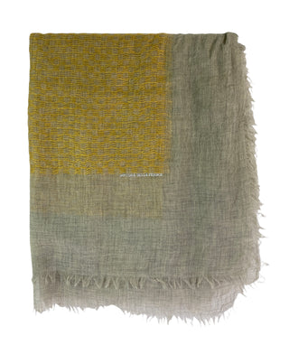 Natural Scarf With Gold Detailing
