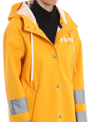 Miu Miu Women Jackets hooded Raincoat Cerata Outerwear Yellow
